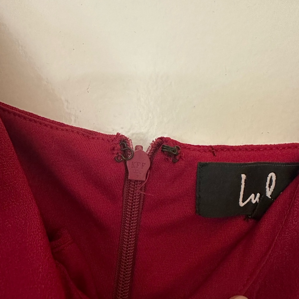 Lulu’s Ruffle Asymmetric Mini Dress - Picture 3 of 3